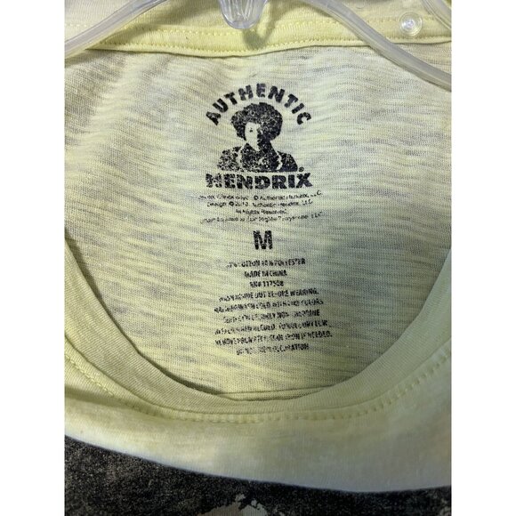 Yellow Jimi Hendrix Are You Experienced Intentionally Distressed M Tee T Shirt - Picture 4 of 4